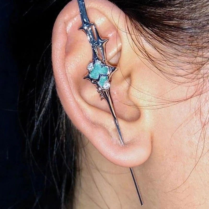 Four-Pointed Star Earrings