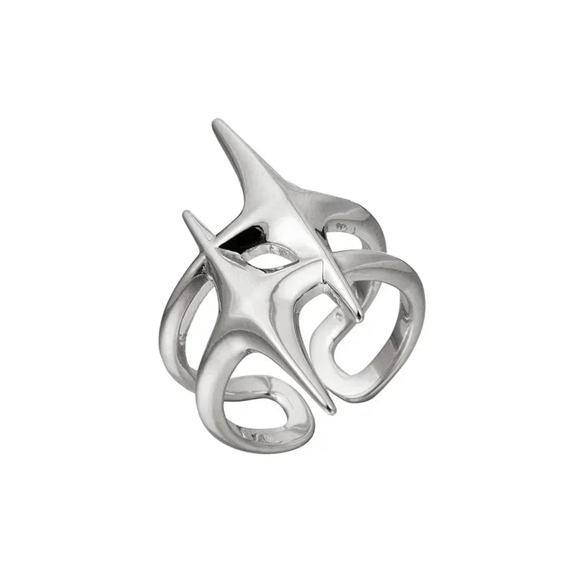Midnight Groove Star Rings