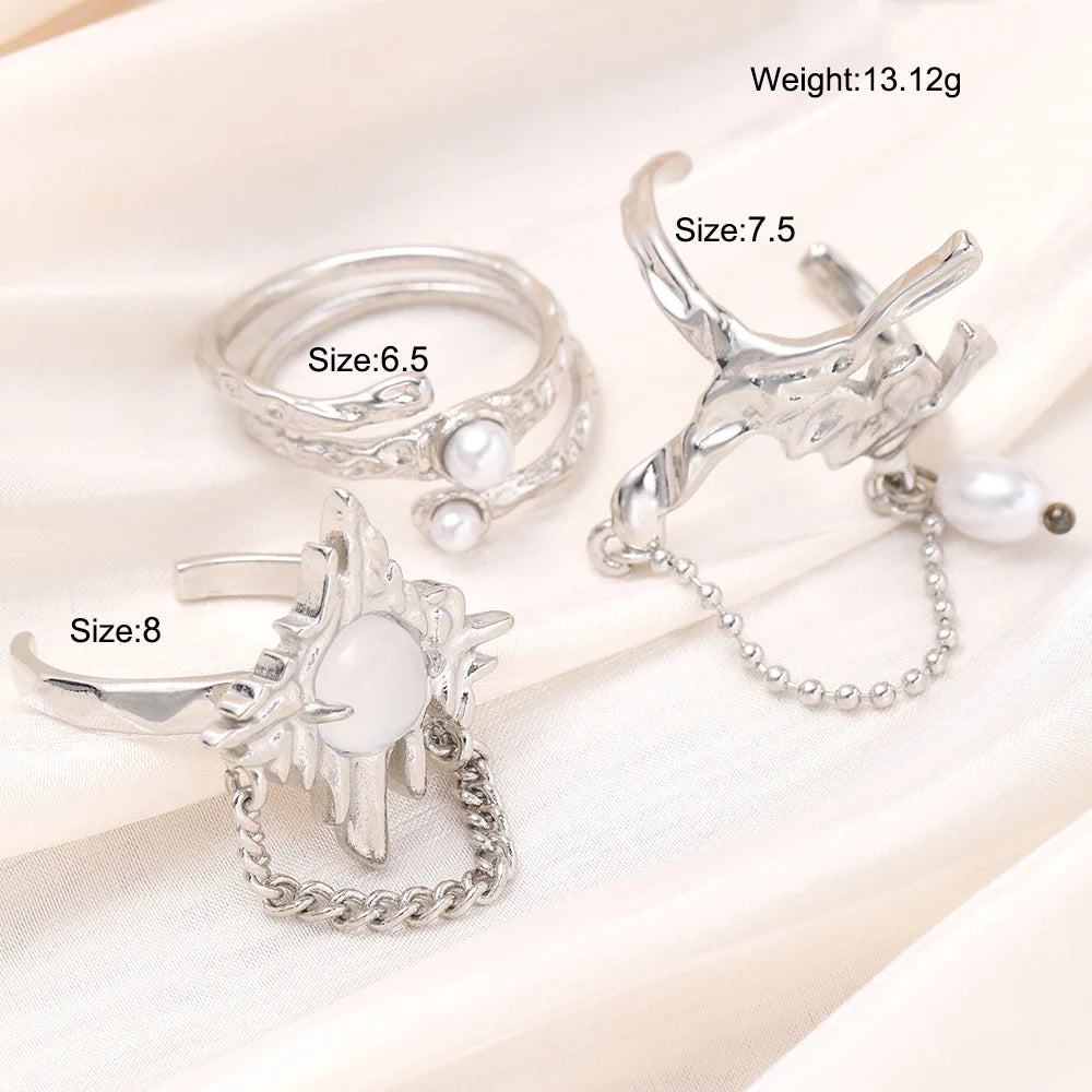 Arctic Groove 3pcs Ring Set