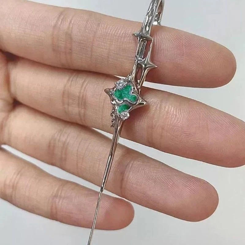 Four-Pointed Star Earrings