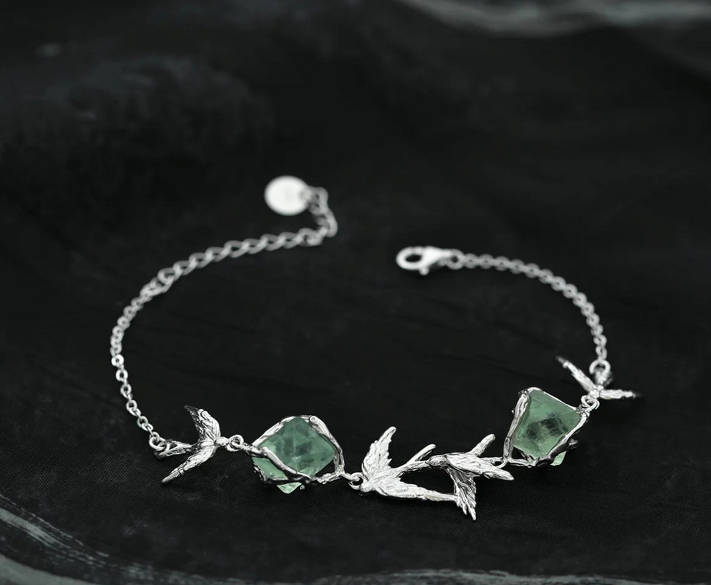 Forest Night Leaf Bracelet