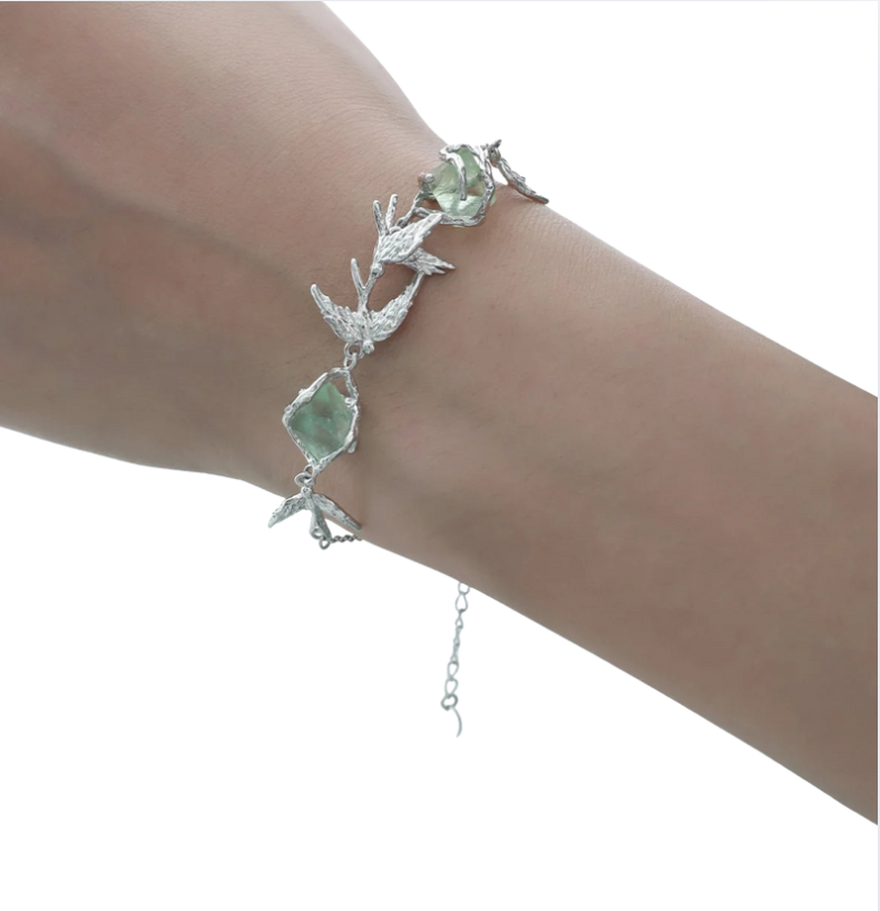 Forest Night Leaf Bracelet