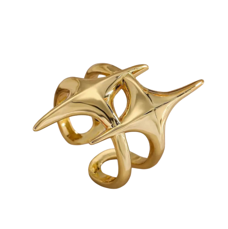 Midnight Groove Star Rings
