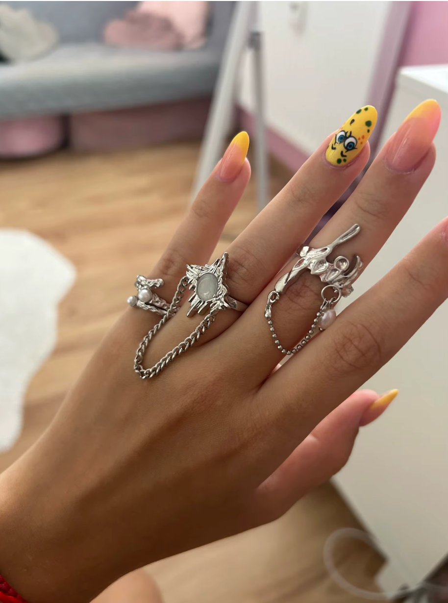 Arctic Groove 3pcs Ring Set